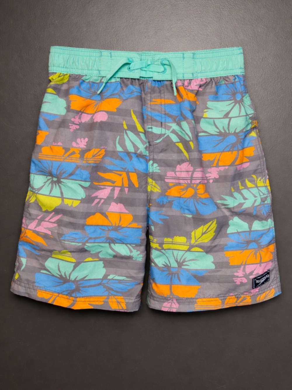 Speedo Swim Trunks | Size Boys Med 10/12 Tropical Floral UPF 50+ Swim Shorts NWT